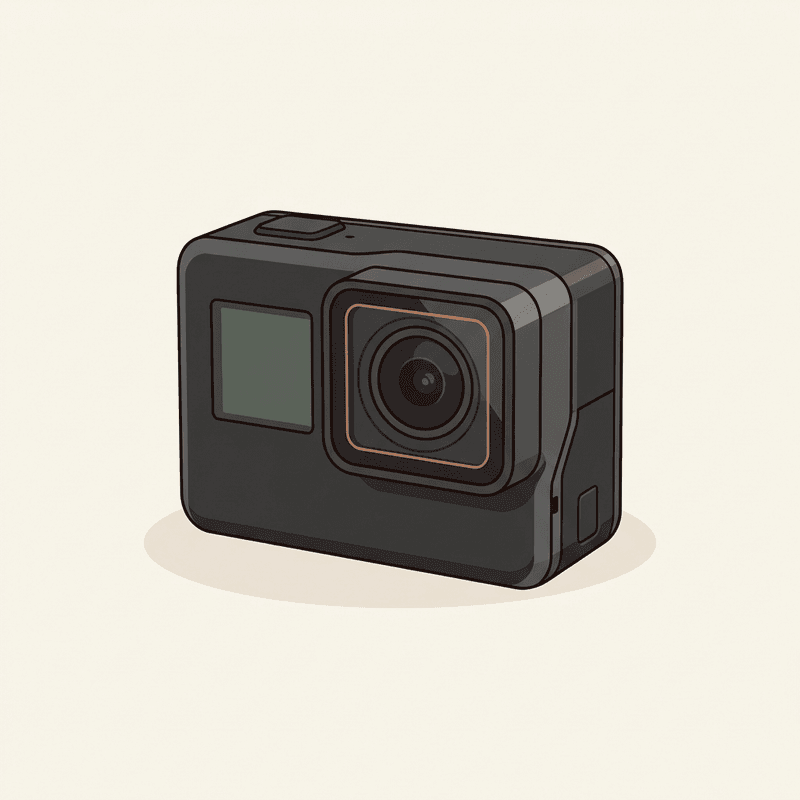 AKASO Brave 7 — editorial illustration